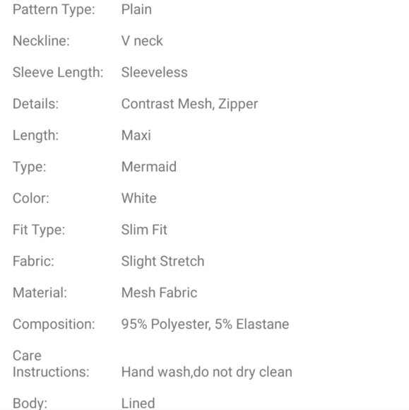 White Floral Applique Mesh Mermaid Maxi Formal Gown - Picture 7 of 8